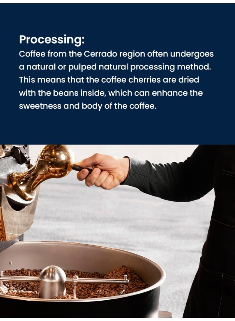 Tealand Coffee Island Brazil Cerrado Fazenda Specialty Coffee, 100% Arabica, Medium Roast, Low Acidity, Medium-Bodied, Sweet Chocolate Flavor, SCA Score 86+, 250 Gram - Image 5